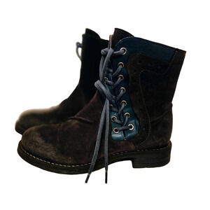 Casta-Rasta Bootz Charcoal and Turquoise Size 37 NEW without box